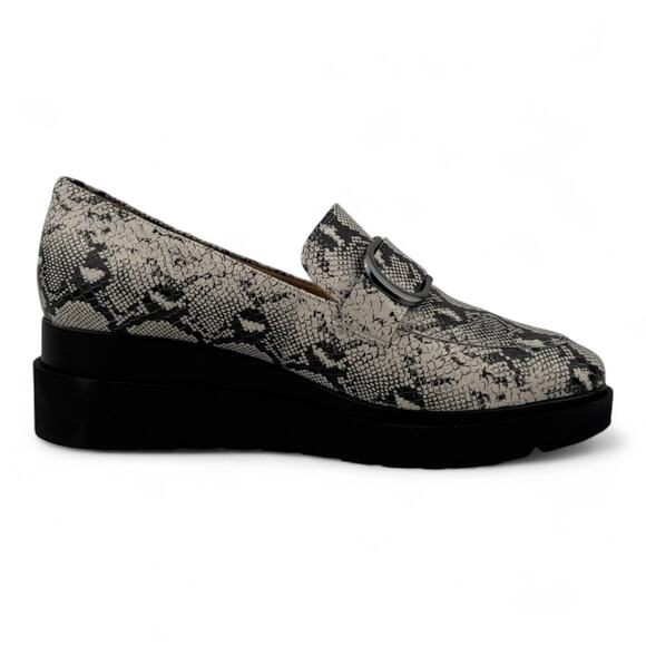 Naturalizer Somerset Loafers – Alabaster Snake Print - Picture 5 of 7
